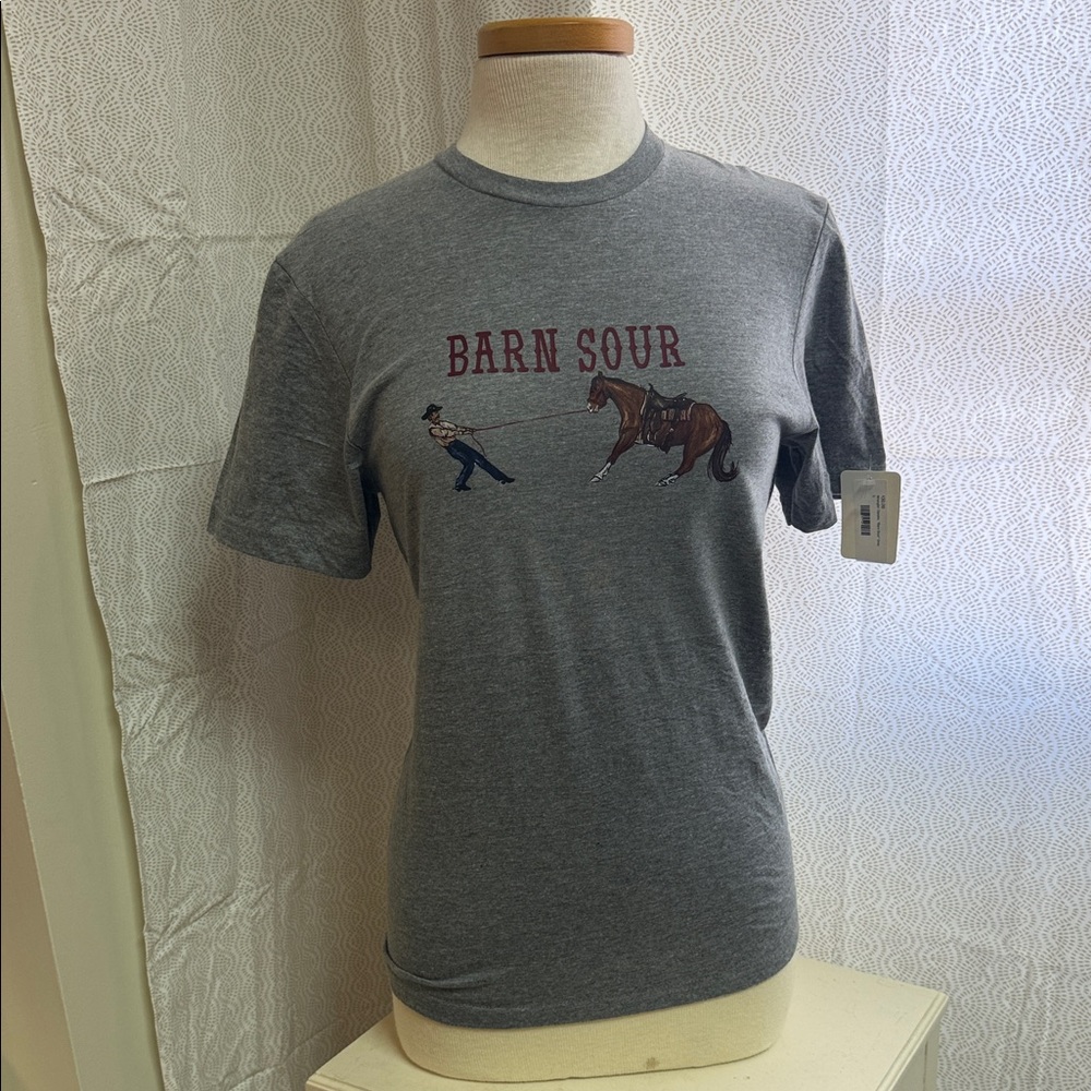 UNI WRANGLIN DAISIES Gray Graphic T-Shirt